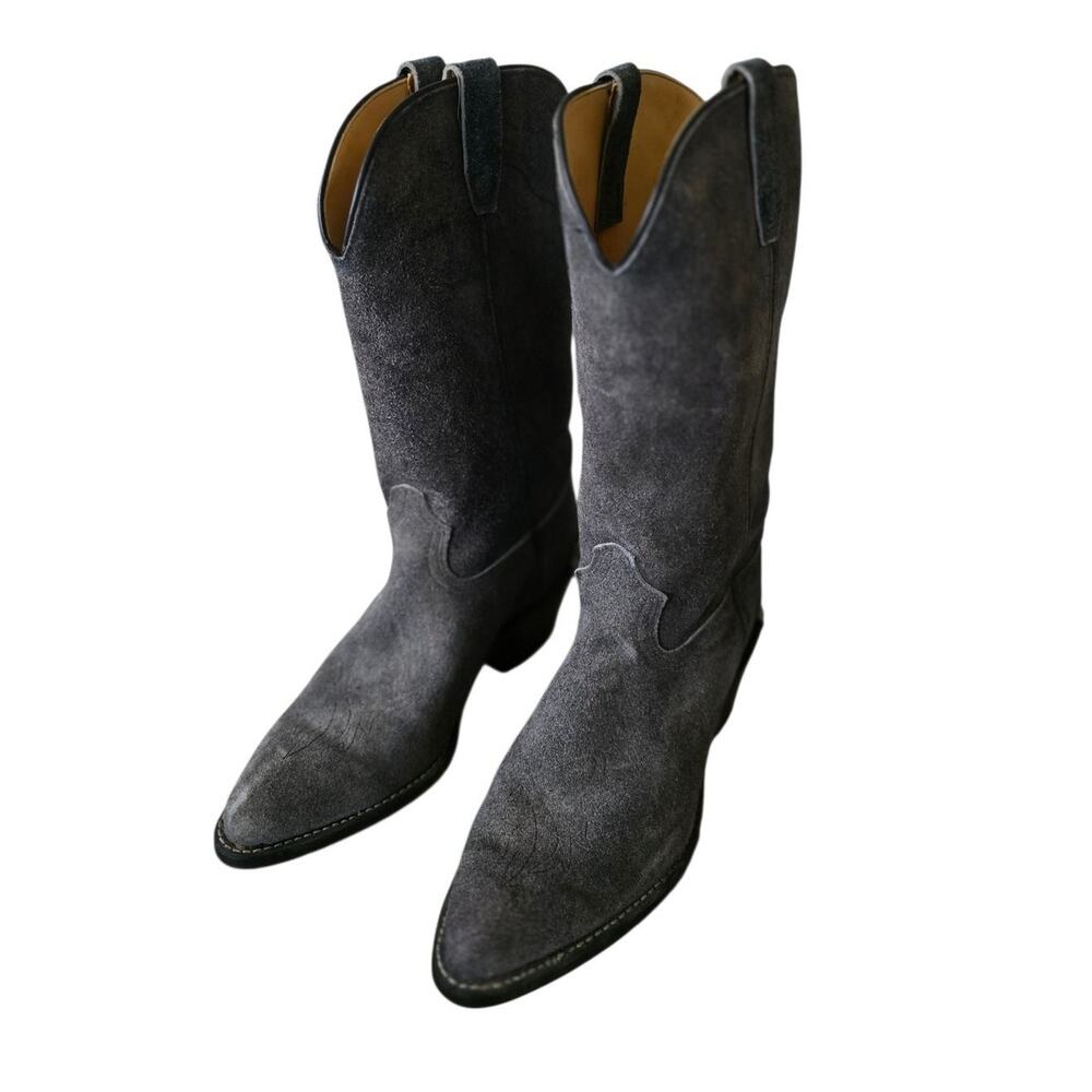 Gray Seude Durango Women's Cowboy Boots Size 9D Some Light Scuffing